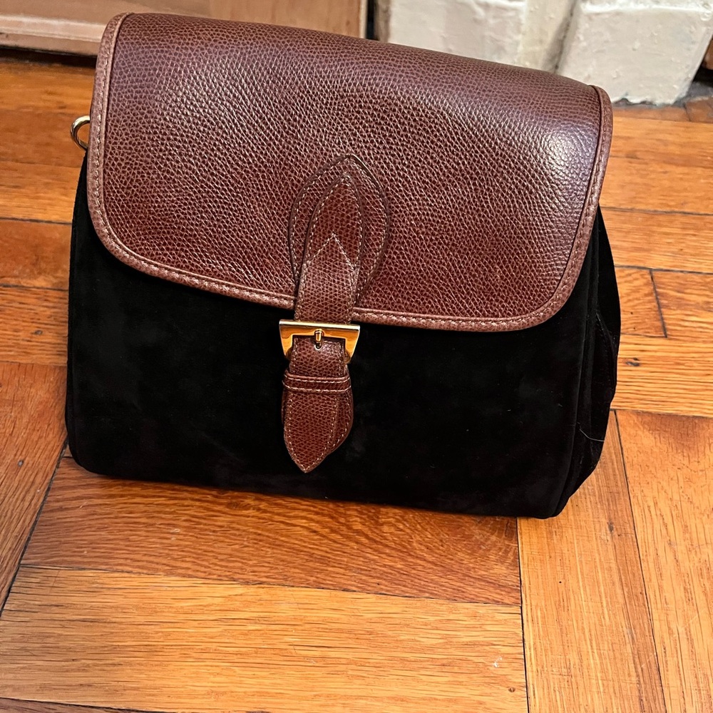 Beltrami Suède and leather shoulder bag